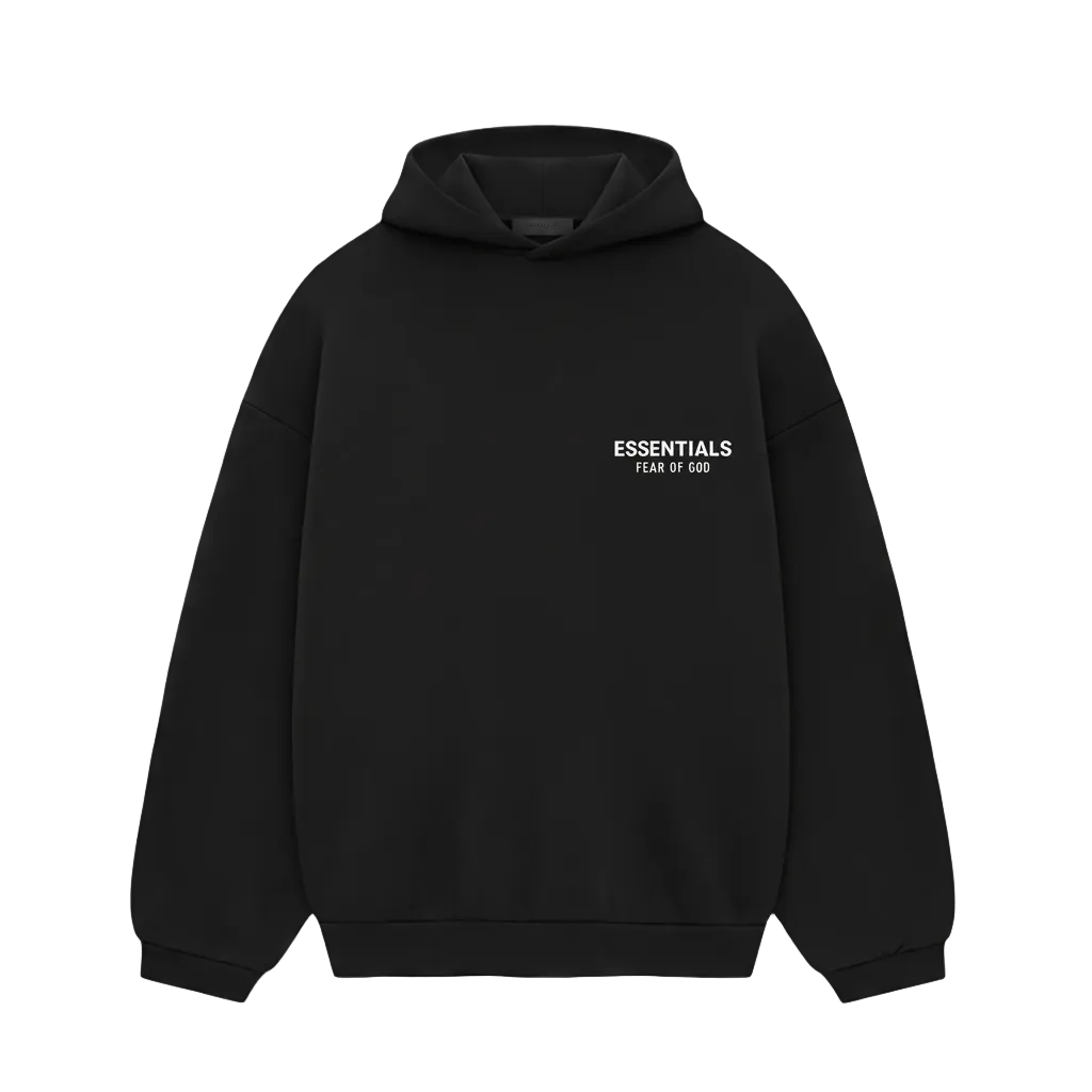 Essentials Hoodie Black 2