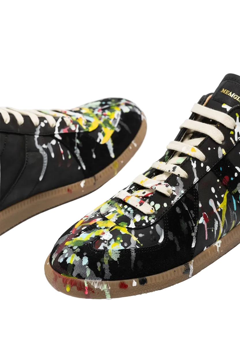 Maison Margiela Gats Paint Splatter Black 2