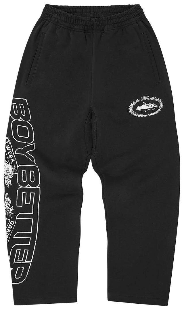 Corteiz x BBK Royale Pantalones de chándal Negros