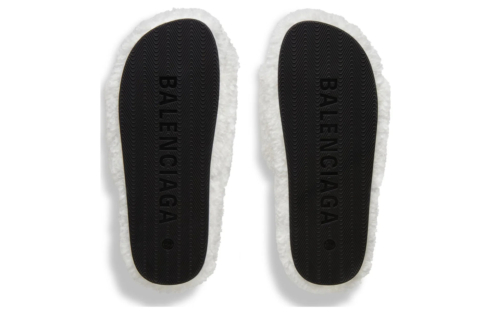 Balenciaga Fur Slides White 3
