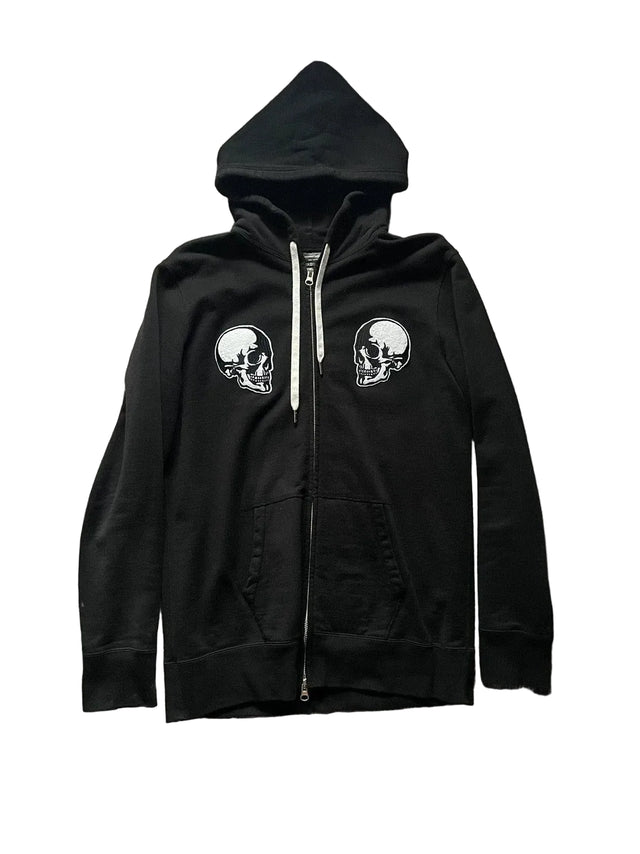 Number Nine Skull Zip Black