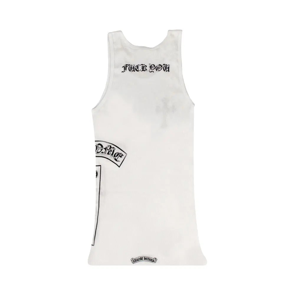 Chrome Hearts White Tank Top 2