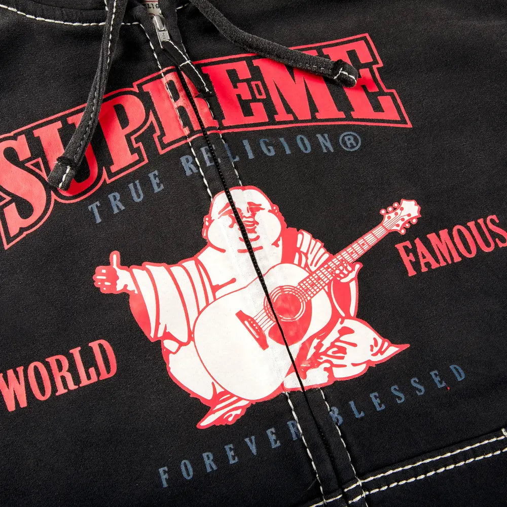 True Religion x Supreme Hoodie Black 2