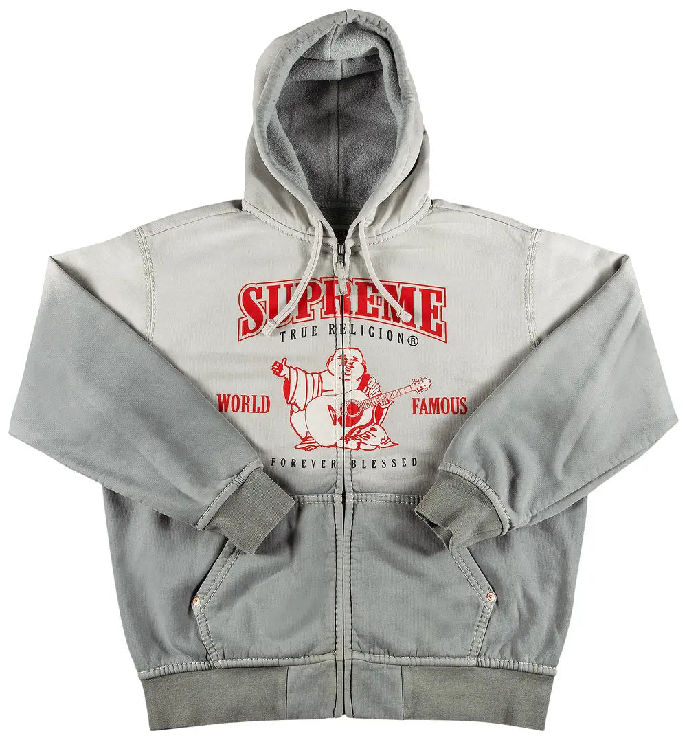 True Religion x Supreme Hoodie Grey 1