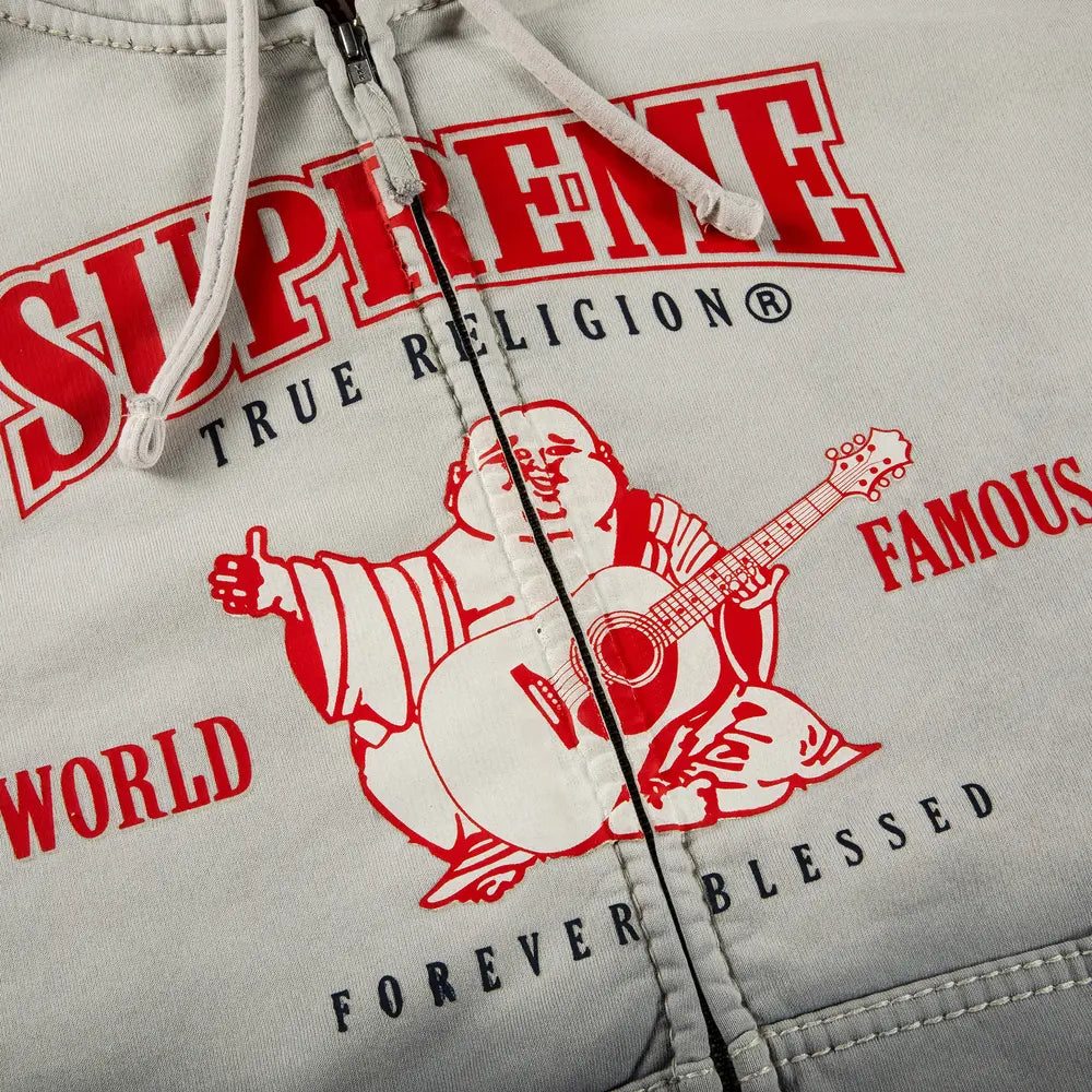 True Religion x Supreme Hoodie Grey 2