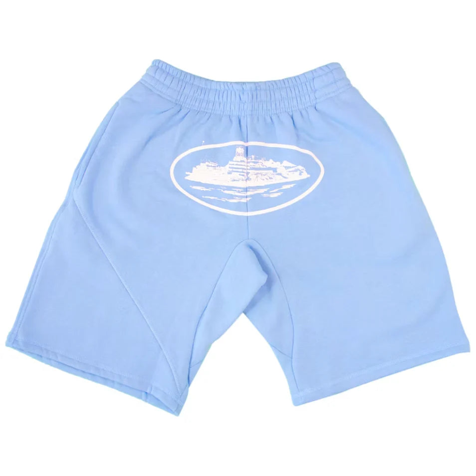 Corteiz Shorts Blue Island 1