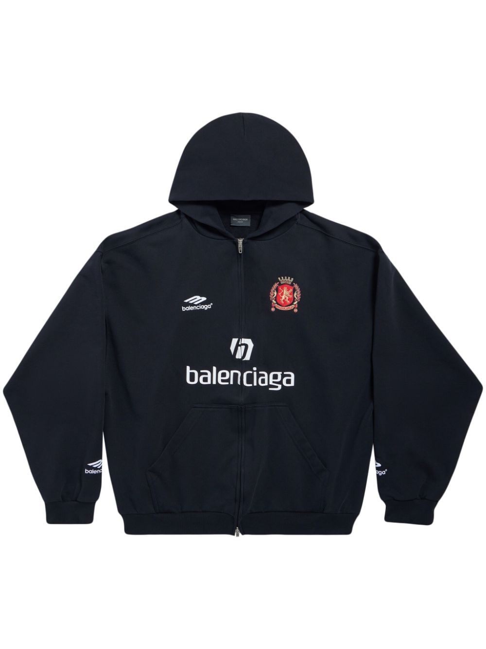 Balenciaga Soccer Zip Black 1
