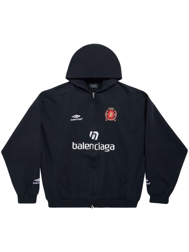 Balenciaga Soccer Zip Black