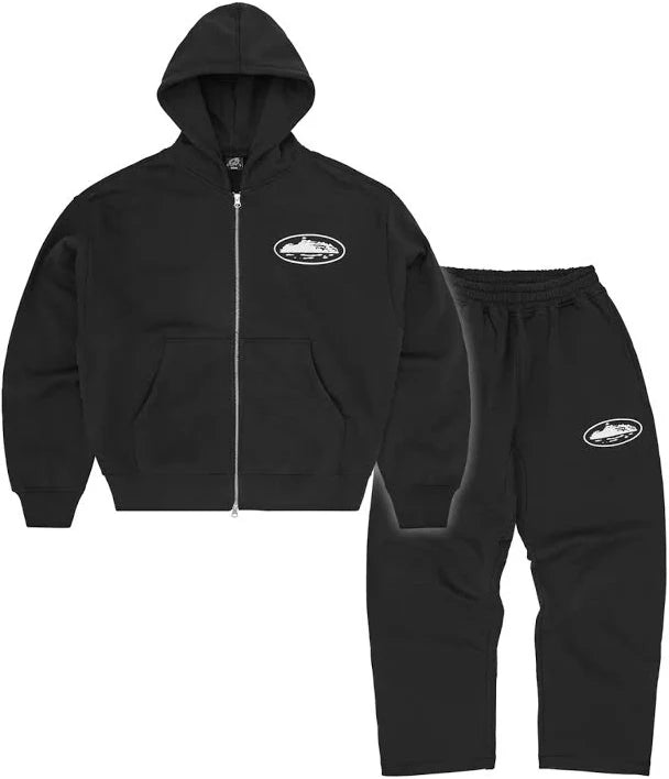 Corteiz Tracksuit Black 1