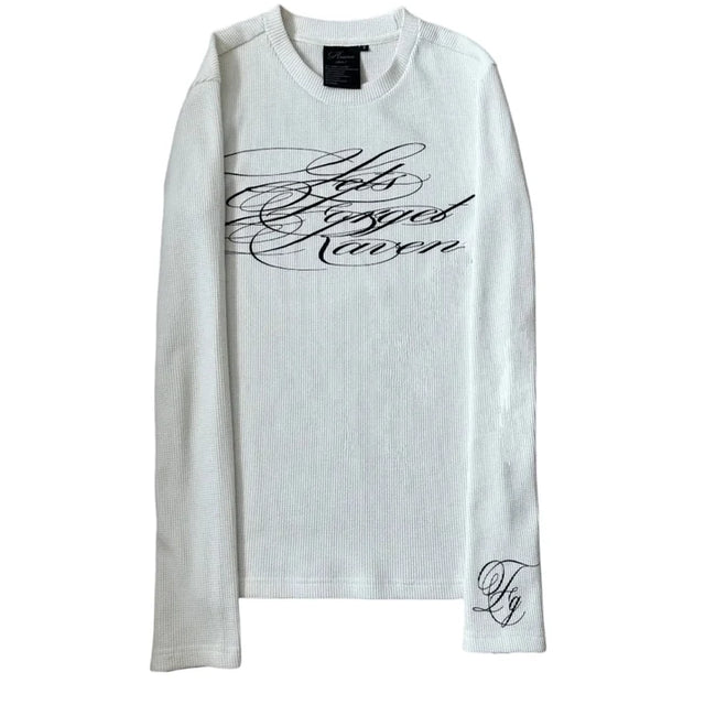Camiseta de manga larga blanca Forgetraven